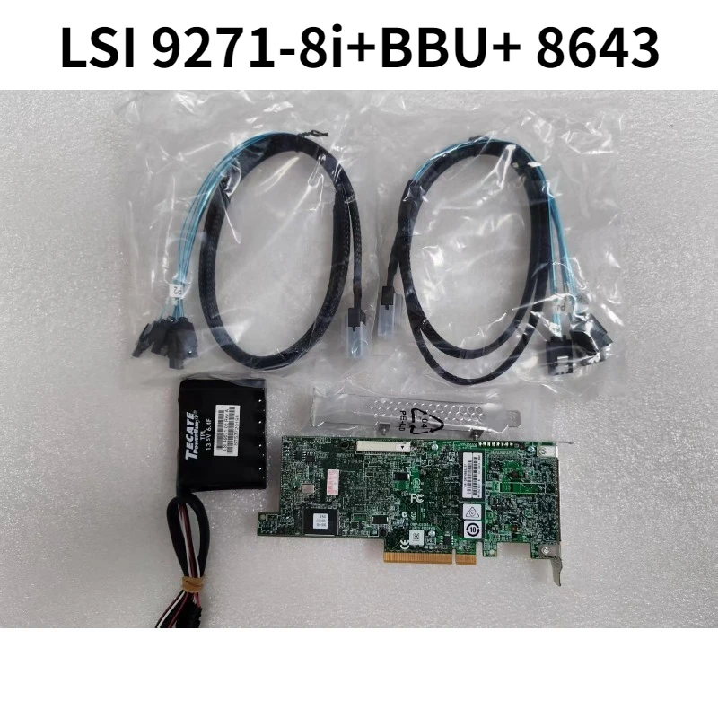 LSI 9271-8i Array Card with BBU Battery + 8643 SAS Cable, LSI MegaRAID SAS 9271-8i 1GB Cache 2208 LSI00330 RAID Card
LSI 9271-8i Array Card with BBU Battery + 8643 SAS Cable, LSI MegaRAID SAS 9271-8i 1GB Cache 2208 LSI00330 RAID Card