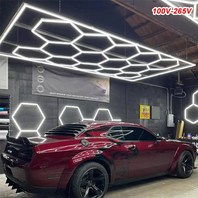 Garage Ceiling Light Honeycomb Led Lighting 100V-240V Barbershop Hair Salon Gym Hexagon 6500K Lights for Car Wash Decoration
Garage Ceiling Light Honeycomb Led Lighting 100V-240V Barbershop Hair Salon Gym Hexagon 6500K Lights for Car Wash Decoration