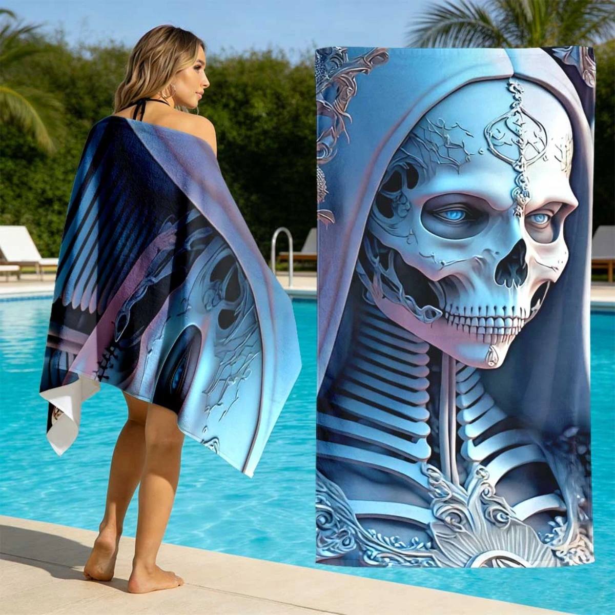 Trendy Skull Pattern 2D Flat Printed Microfiber Beach Towel 1Pc Sandproof Waterproof Outdoor Camping Picnic Mat Bath Towel
Trendy Skull Pattern 2D Flat Printed Microfiber Beach Towel 1Pc Sandproof Waterproof Outdoor Camping Picnic Mat Bath Towel