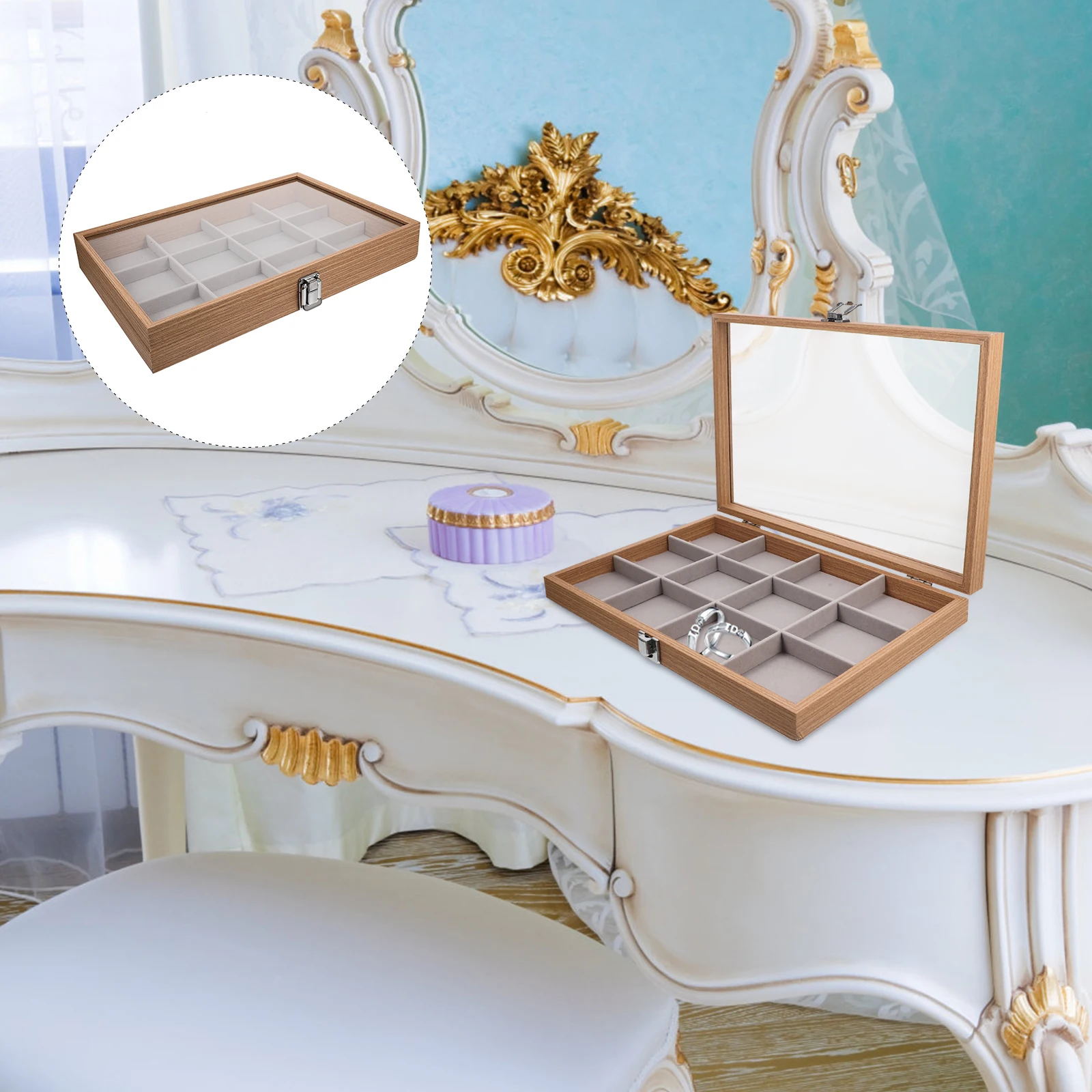 Jewelry Organizer Box With Clear Lid Display Storage Case For Earrings Necklaces Rings Desktop Stackable Space-Saving Gift Women
Jewelry Organizer Box With Clear Lid Display Storage Case For Earrings Necklaces Rings Desktop Stackable Space-Saving Gift Women