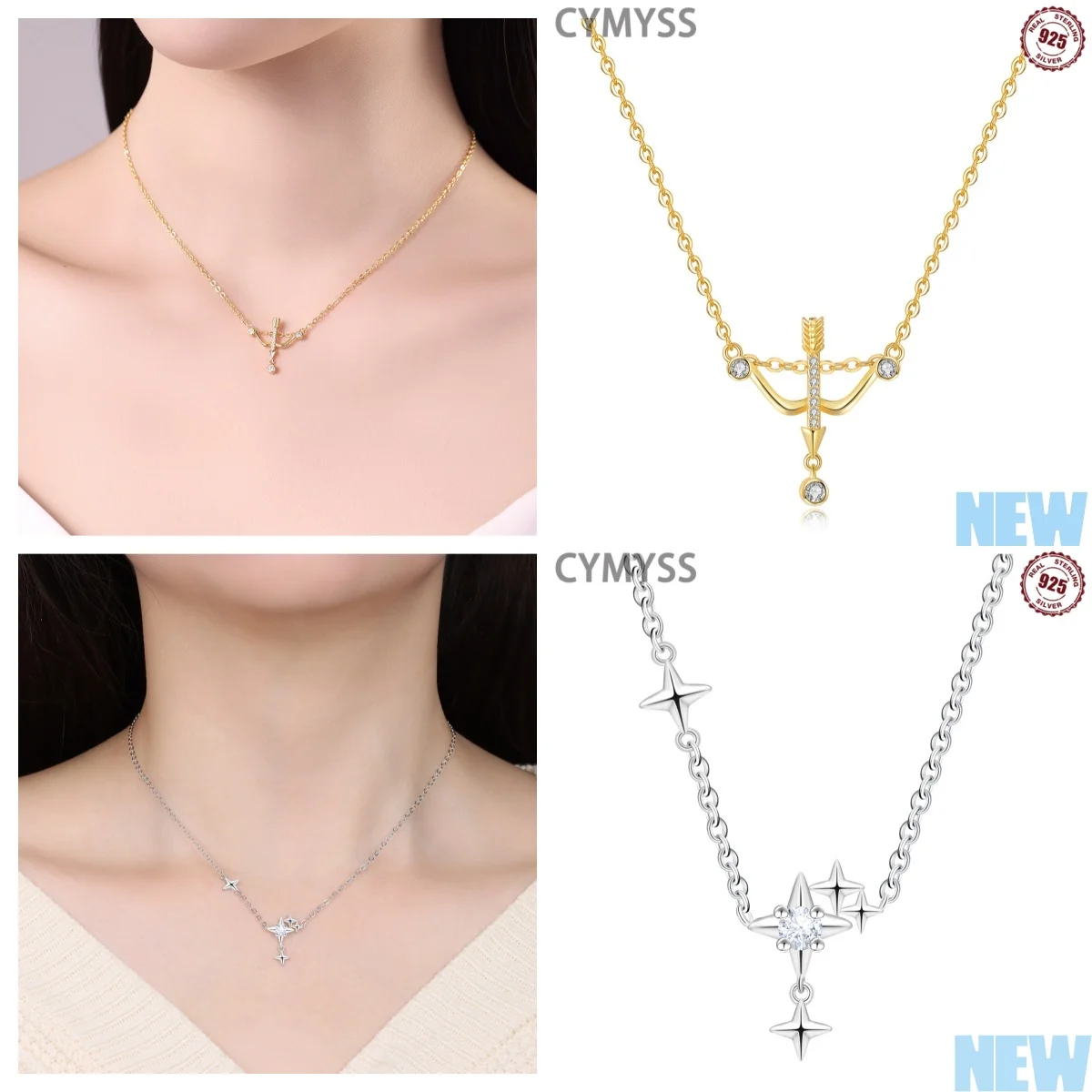 CYMYSS 2025 New 925 Love God Bow and Arrow Necklace Suitable for Wedding Ladies Jewelry Star Diamond Necklace Pendant
CYMYSS 2025 New 925 Love God Bow and Arrow Necklace Suitable for Wedding Ladies Jewelry Star Diamond Necklace Pendant