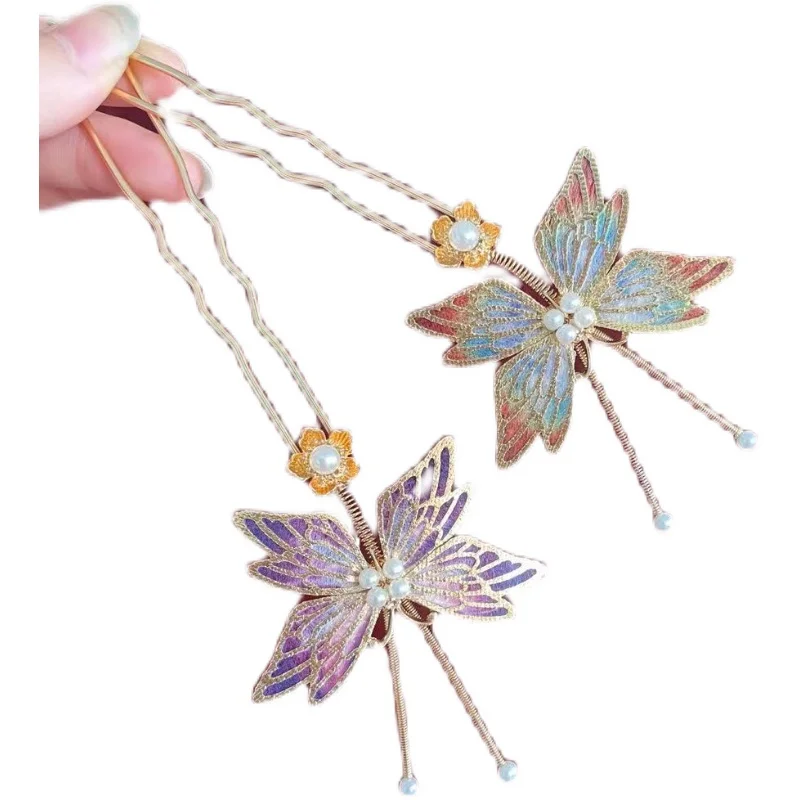 Trembling Butterfly All-Match Han Chinese Clothing Accessories Butterfly Hairpin Ancient Style Hair Clasp Hairware
Trembling Butterfly All-Match Han Chinese Clothing Accessories Butterfly Hairpin Ancient Style Hair Clasp Hairware