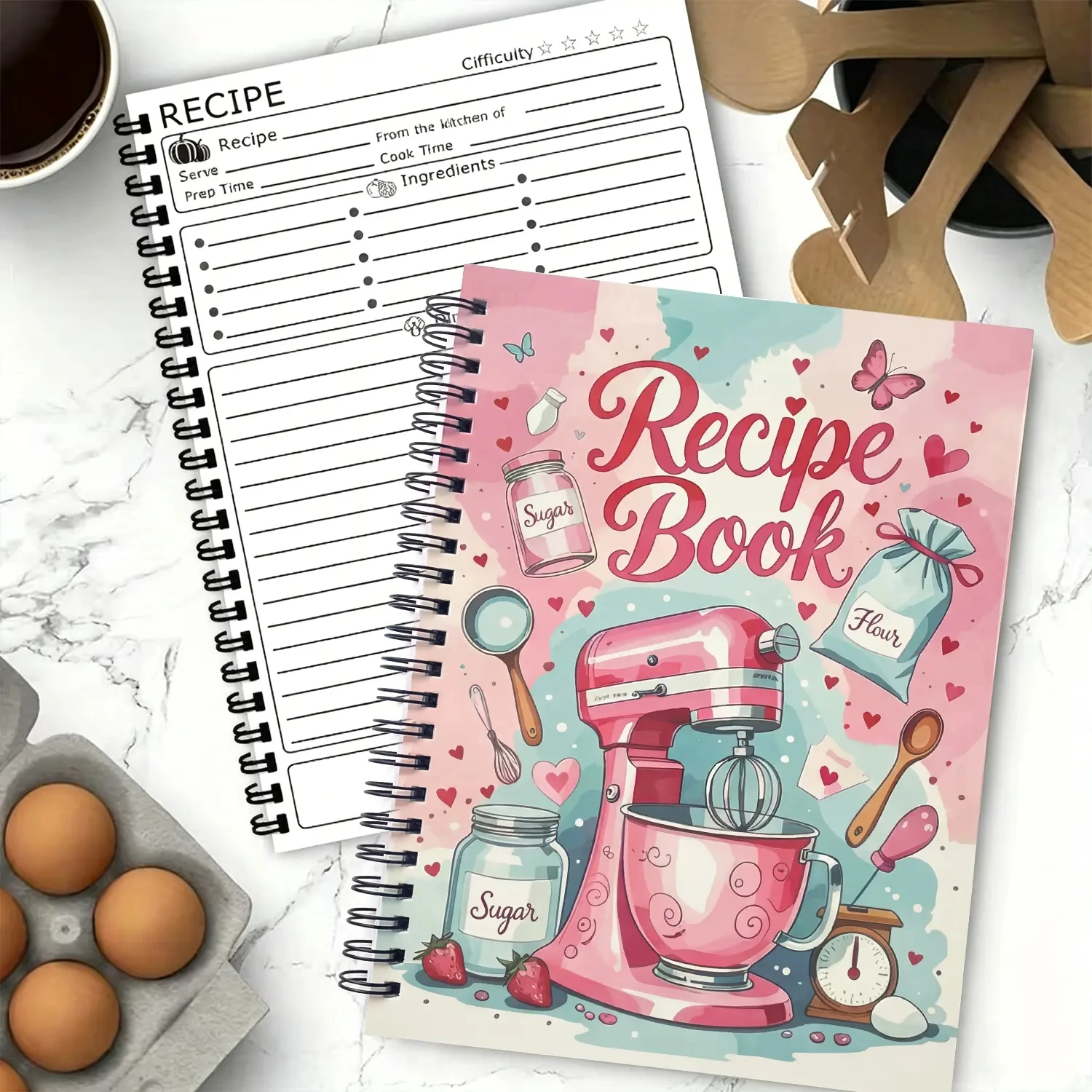 A5 Family Cookbook Recipe Notebook, Blank Recipe Journal & Kitchen Organizer, Meal Planning Planner, Recipe Keeper Book for Home Cooking and Baking, Healthy Meal Diary, Housewarming Gift for Women, Cooking Enthusiasts and Families
A5 Family Cookbook Recipe Notebook, Blank Recipe Journal & Kitchen Organizer, Meal Planning Planner, Recipe Keeper Book for Home Cooking and Baking, Healthy Meal Diary, Housewarming Gift for Women, Cooking Enthusiasts and Families