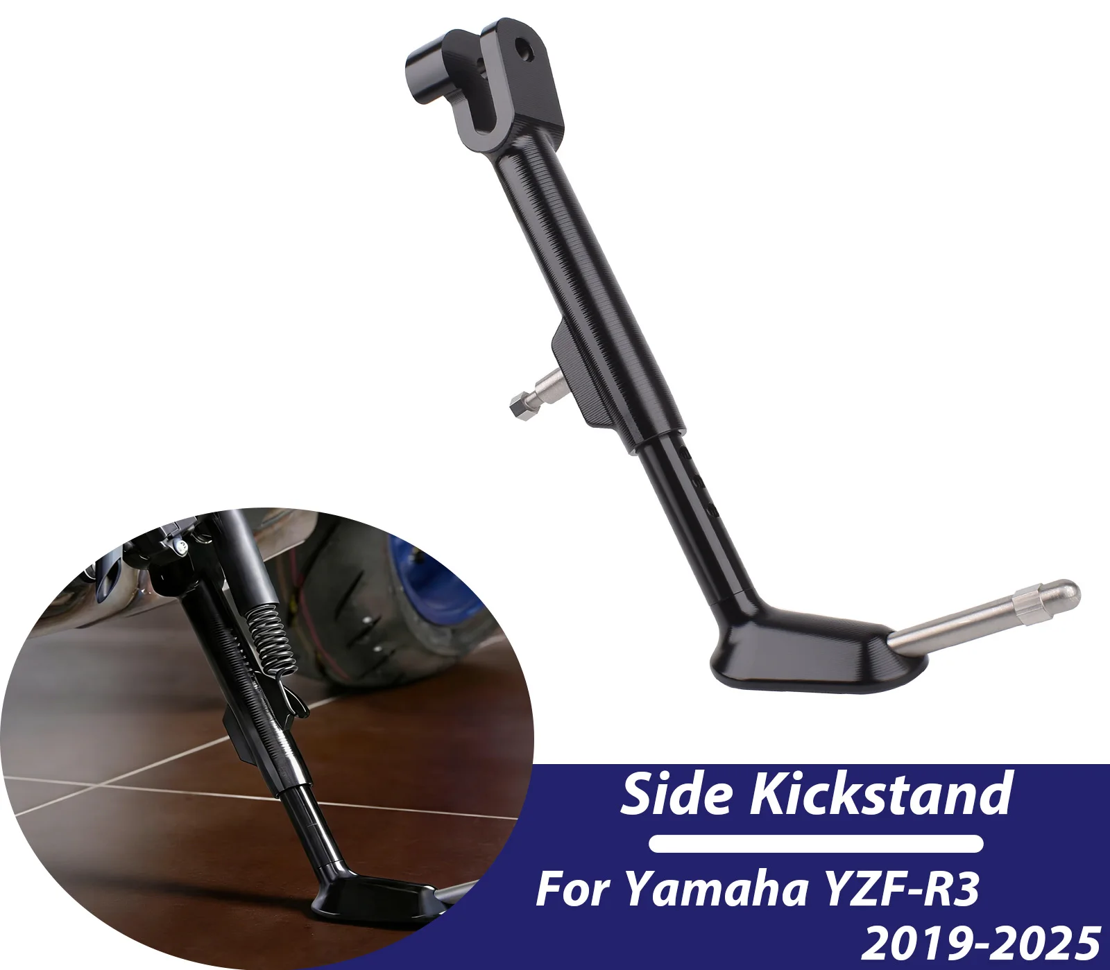 Motorcycle Adjustable Kickstand Foot Side Stand Support For Yamaha YZF-R3 2019-2024 Accessories
Motorcycle Adjustable Kickstand Foot Side Stand Support For Yamaha YZF-R3 2019-2024 Accessories