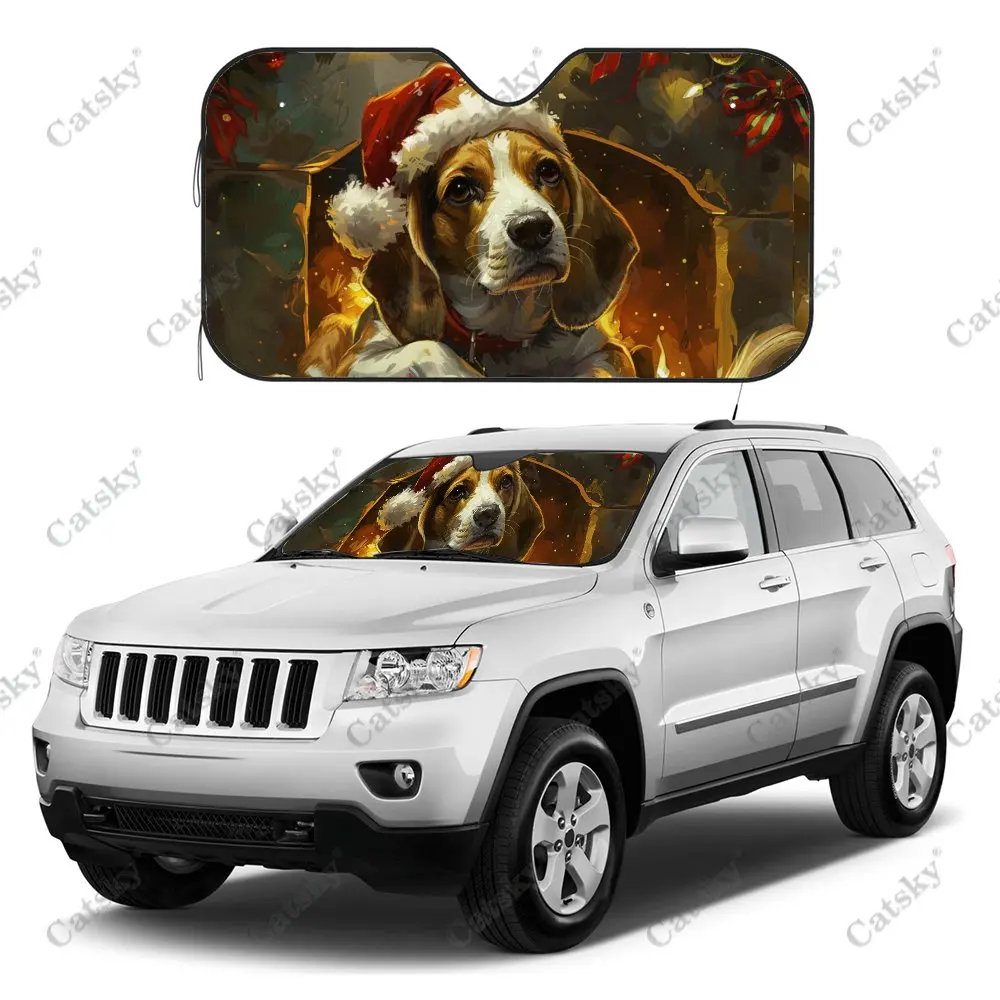 Christmas Stove Dog Print Car Windshield Sunshade, Auto Accessories Front Windshield Sun Visor Blocks Uv Rays Protect Decoration 
Christmas Stove Dog Print Car Windshield Sunshade, Auto Accessories Front Windshield Sun Visor Blocks Uv Rays Protect Decoration