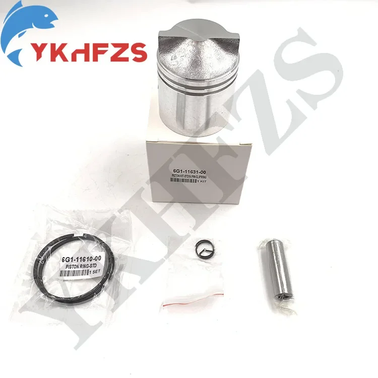 6G1-11631 Piston with Ring STD Kit For Yamaha Outboard Motor 2 Stroke 6HP 8HP 6G1-11631-00 Diameter50mm
6G1-11631 Piston with Ring STD Kit For Yamaha Outboard Motor 2 Stroke 6HP 8HP 6G1-11631-00 Diameter50mm