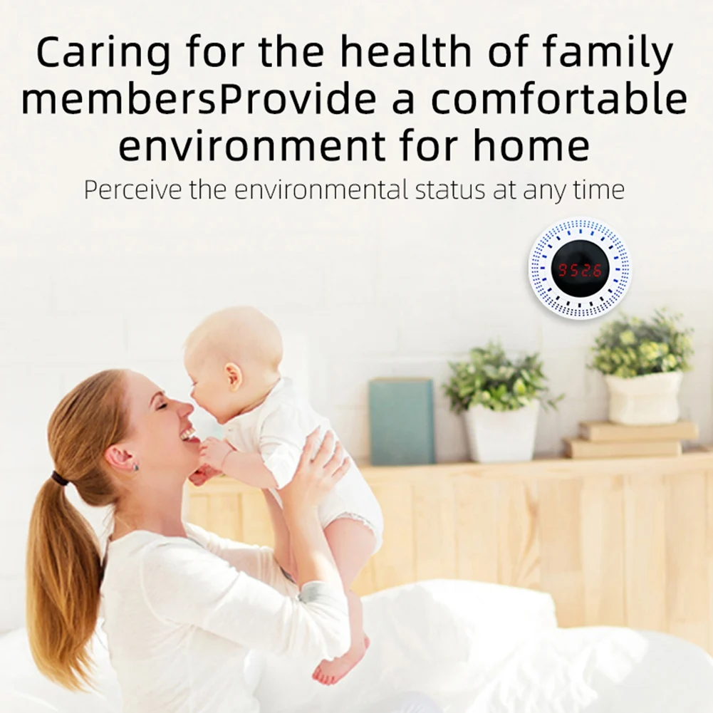 ABFKW Tuya Pressure Sensor Atmospheric Pressure Detection with Temperature & Humidity Function Intelligent Life WiFi
ABFKW Tuya Pressure Sensor Atmospheric Pressure Detection with Temperature & Humidity Function Intelligent Life WiFi