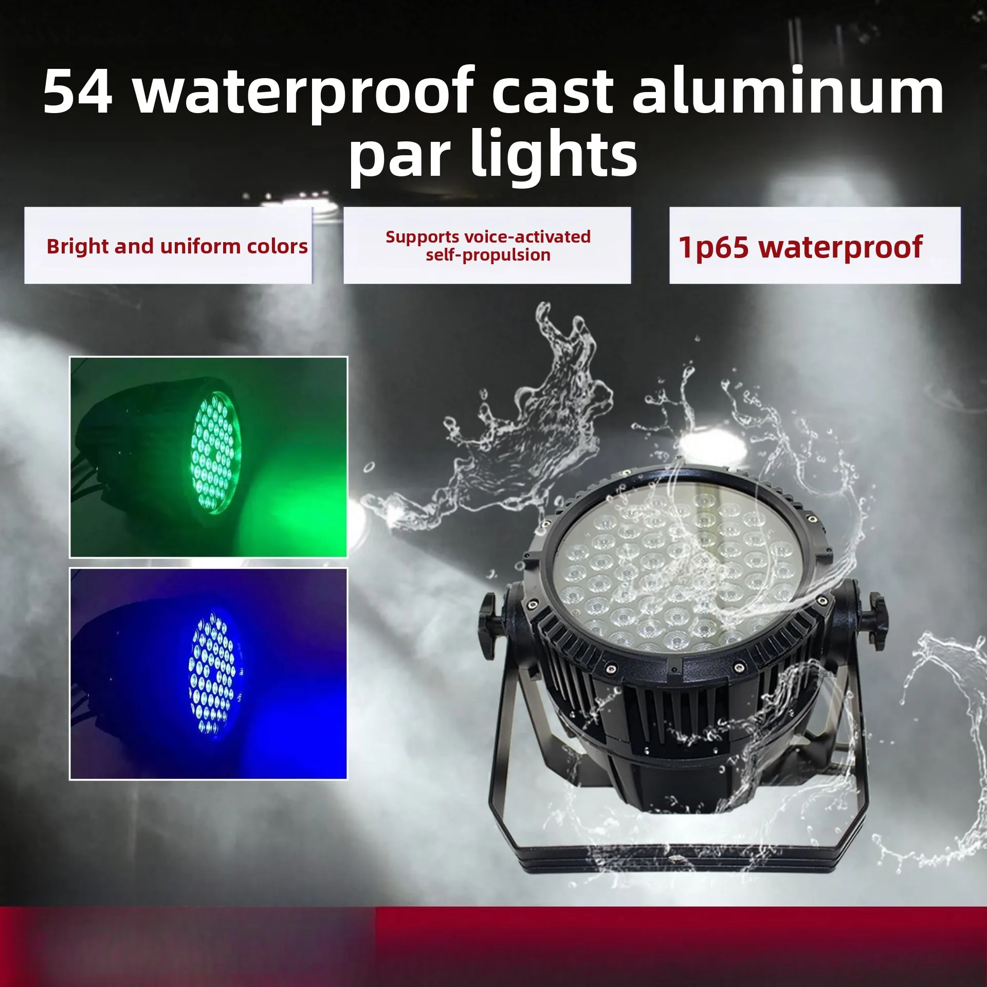 New 54 3W waterproof cast aluminum par lights stage lighting led full color wedding performance outdoor colorful dyeing lights
New 54 3W waterproof cast aluminum par lights stage lighting led full color wedding performance outdoor colorful dyeing lights