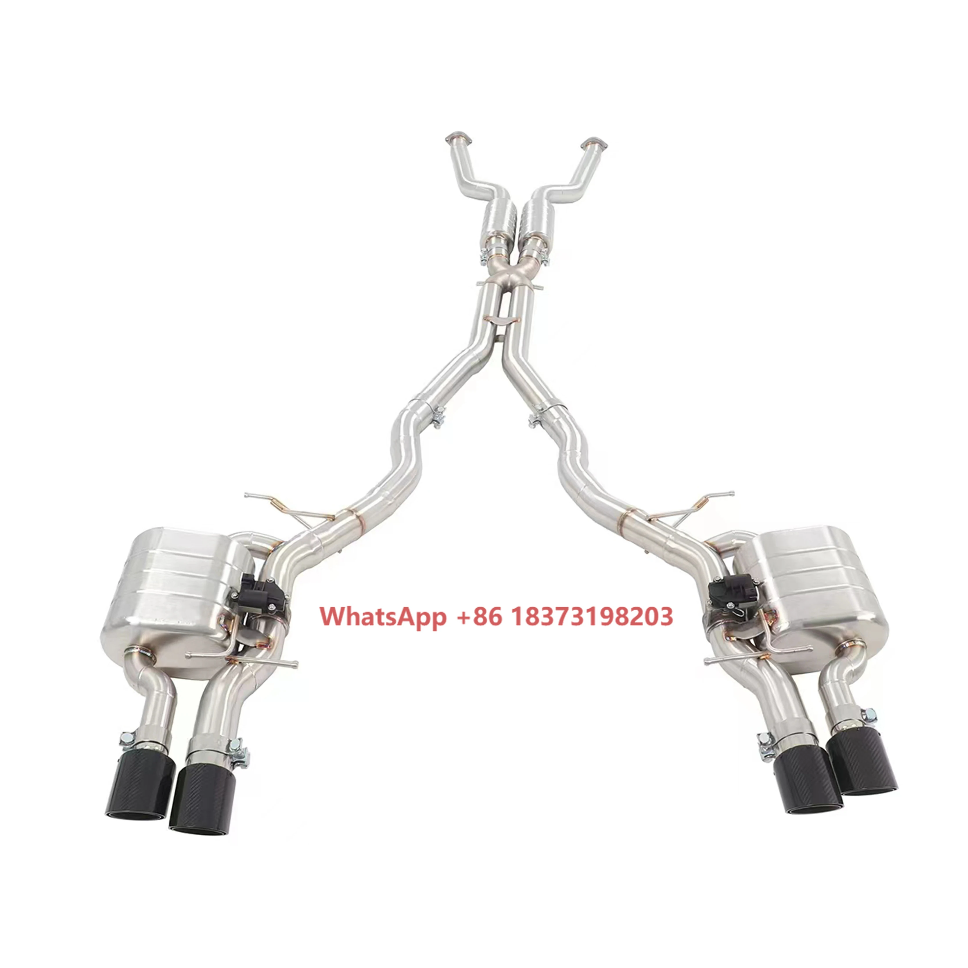 CSZ Valvetronic Exhaust Catback for E63 M6 S85 5.0L V10 2005-2011SS304 Valved Muffler Remote Control
CSZ Valvetronic Exhaust Catback for E63 M6 S85 5.0L V10 2005-2011SS304 Valved Muffler Remote Control