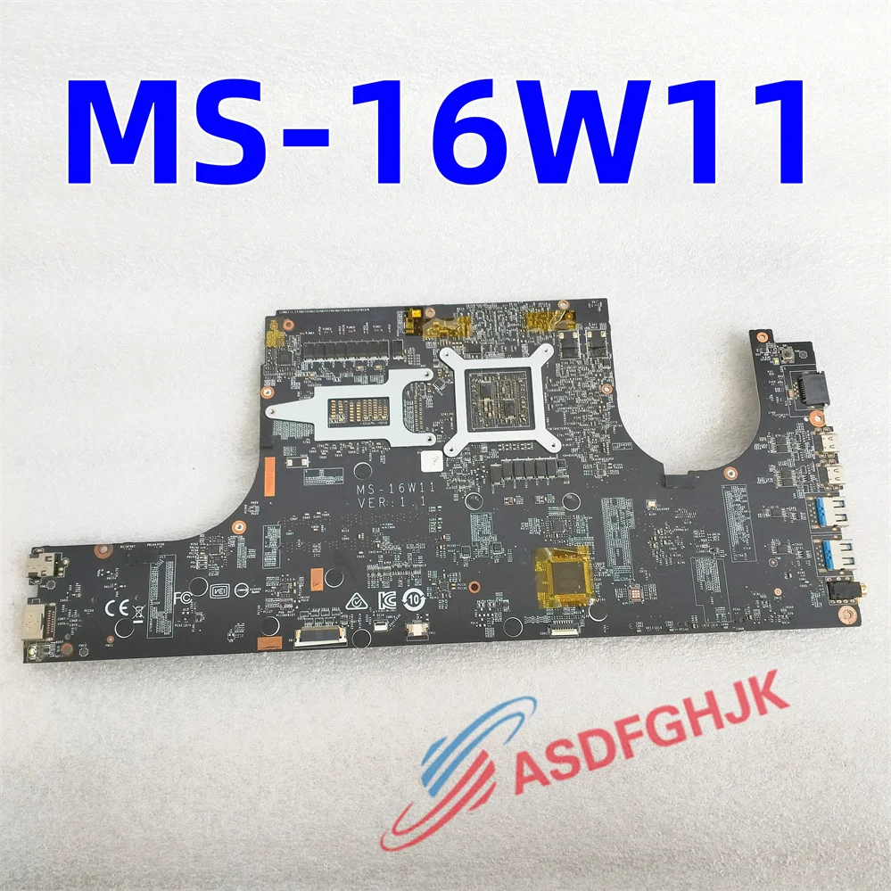 Подлинная материнская плата MS-16W11 для ноутбука MSI GF65 Thin MS-16W1 с I7-9750H и RTX2060M, тест ок
Подлинная материнская плата MS-16W11 для ноутбука MSI GF65 Thin MS-16W1 с I7-9750H и RTX2060M, тест ок