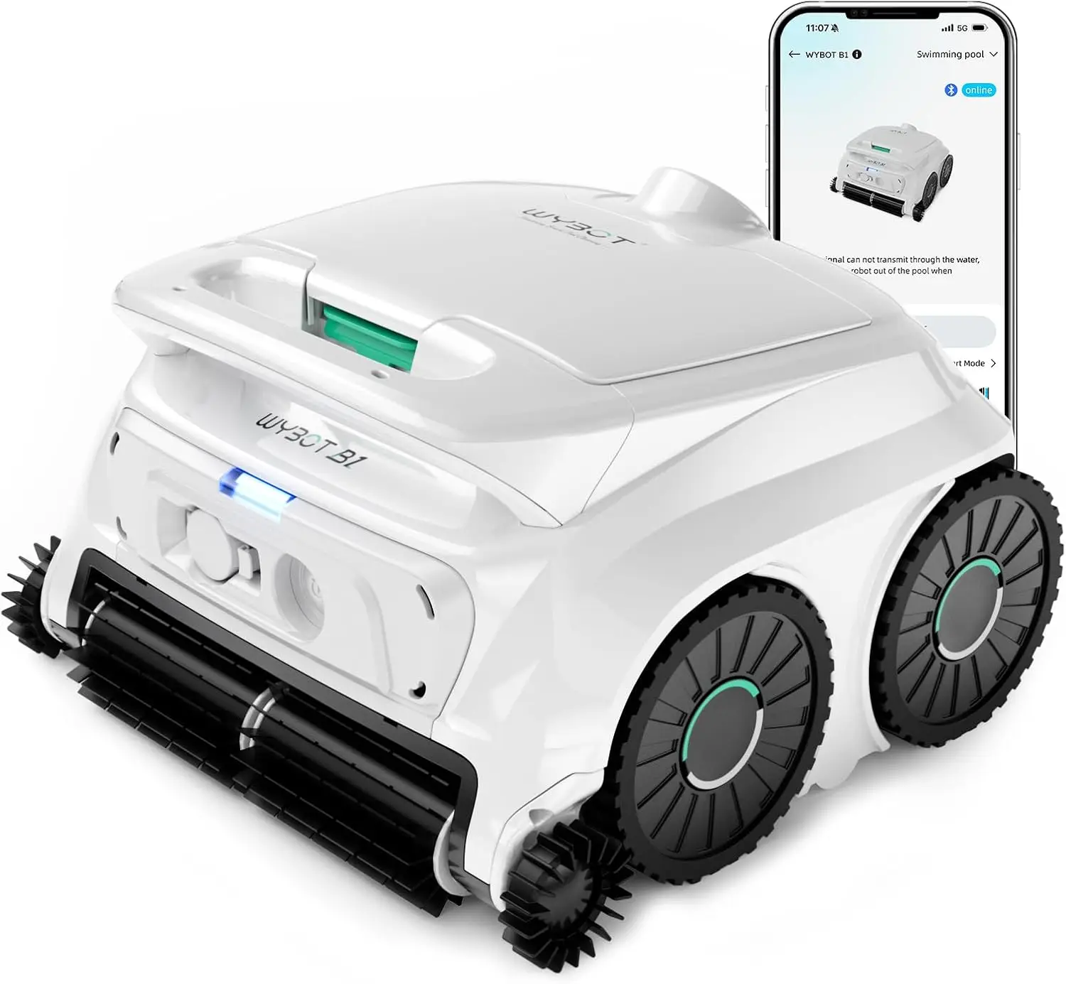(2026 New) B1 Robotic Pool Cleaner, Floor and Wall Cleaning, Cordless Pool Vacuum for Inground & Above Ground Pools, Smart Navig
(2026 New) B1 Robotic Pool Cleaner, Floor and Wall Cleaning, Cordless Pool Vacuum for Inground & Above Ground Pools, Smart Navig