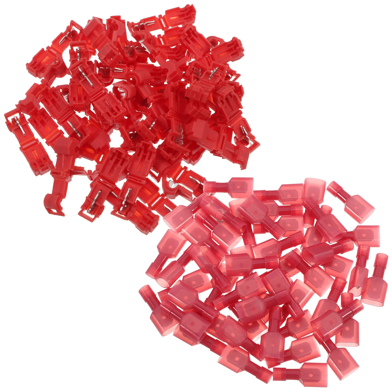 100Pcs Quick Splice Wire Connectors Red Insulated Male Female Electrical Crimp Terminals Automotive Marine Wiring Power
100Pcs Quick Splice Wire Connectors Red Insulated Male Female Electrical Crimp Terminals Automotive Marine Wiring Power