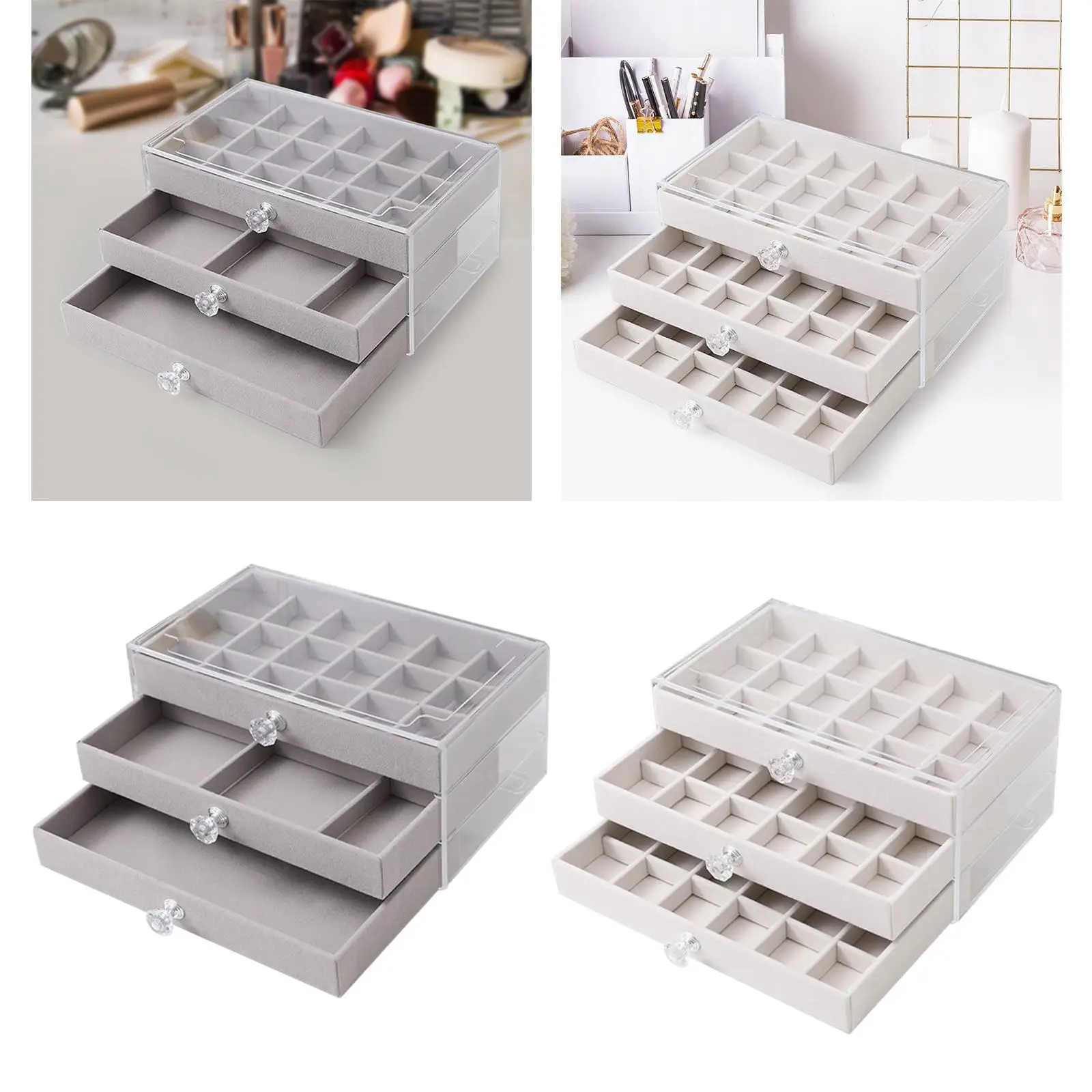 Коробка-органайзер для ювелирных изделий Коробка для хранения ювелирных изделий для серег, колец, туалетный столик
Коробка-органайзер для ювелирных изделий Коробка для хранения ювелирных изделий для серег, колец, туалетный столик