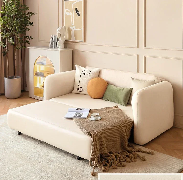 Folding telescopic technology fabric sofa bed multifunctional dual-purpose light luxury single bed
Folding telescopic technology fabric sofa bed multifunctional dual-purpose light luxury single bed
