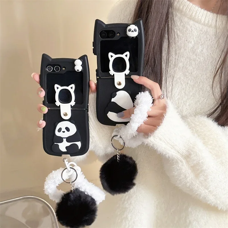 Panda Black Phone Case for Samsung Galaxy Z Flip 6 5 4 3 Protective Back Cover for ZFlip4 ZFlip5 ZFlip6 Case
Panda Black Phone Case for Samsung Galaxy Z Flip 6 5 4 3 Protective Back Cover for ZFlip4 ZFlip5 ZFlip6 Case
