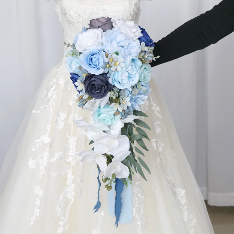 Wedding Bride Water Drop Waterfall Bouquet Simulation Rose Phalaenopsis Bouquet
Wedding Bride Water Drop Waterfall Bouquet Simulation Rose Phalaenopsis Bouquet