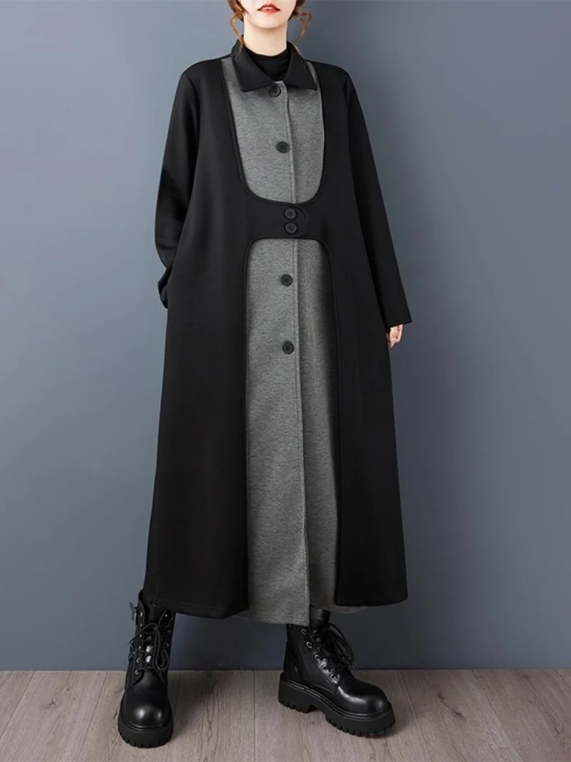 Литературная повседневная ветровка средней длины, осенне-зимняя одежда, однобортное винтажное модное пальто в корейском стиле w1111
Литературная повседневная ветровка средней длины, осенне-зимняя одежда, однобортное винтажное модное пальто в корейском стиле w1111