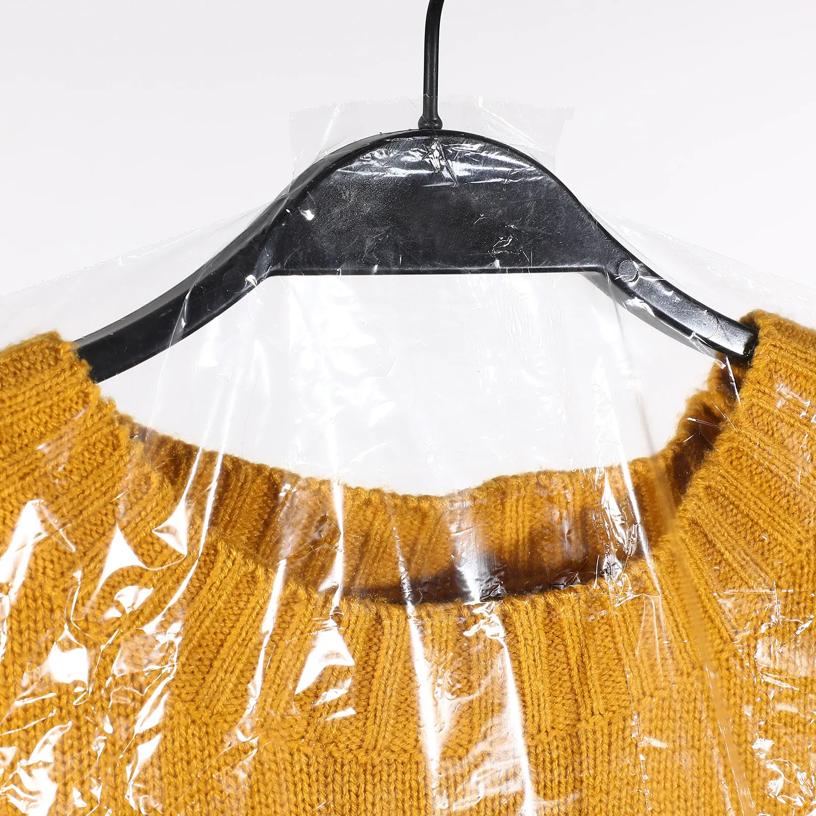 60Pcs Transparent Garment Covers Clothes Dust Covers for Suits Coats Shirts Pants Hanging Storage Bags Home Hotel Laundry Use
60Pcs Transparent Garment Covers Clothes Dust Covers for Suits Coats Shirts Pants Hanging Storage Bags Home Hotel Laundry Use