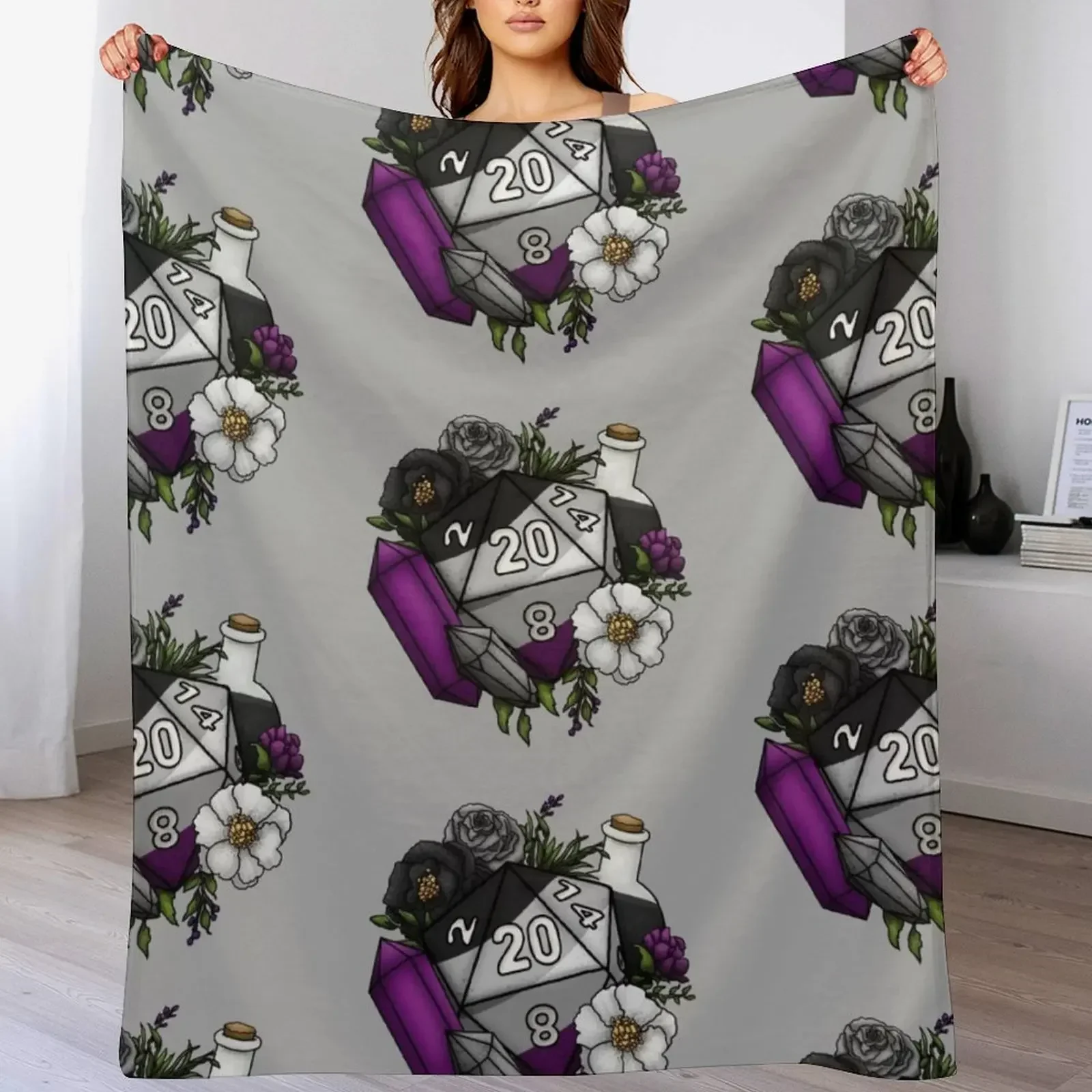 Pride Asexual D20 Tabletop RPG Gaming Dice Throw Blanket Wrinkle Resistant Lightweight Blanket
Pride Asexual D20 Tabletop RPG Gaming Dice Throw Blanket Wrinkle Resistant Lightweight Blanket