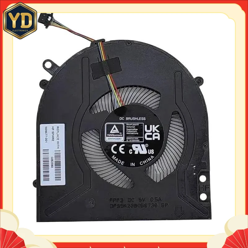YD 0。New Original laptop CPU cooling fan for HP Pavilion x360 14-dy TPN-W155 m45024/N09477-001
YD 0。New Original laptop CPU cooling fan for HP Pavilion x360 14-dy TPN-W155 m45024/N09477-001
