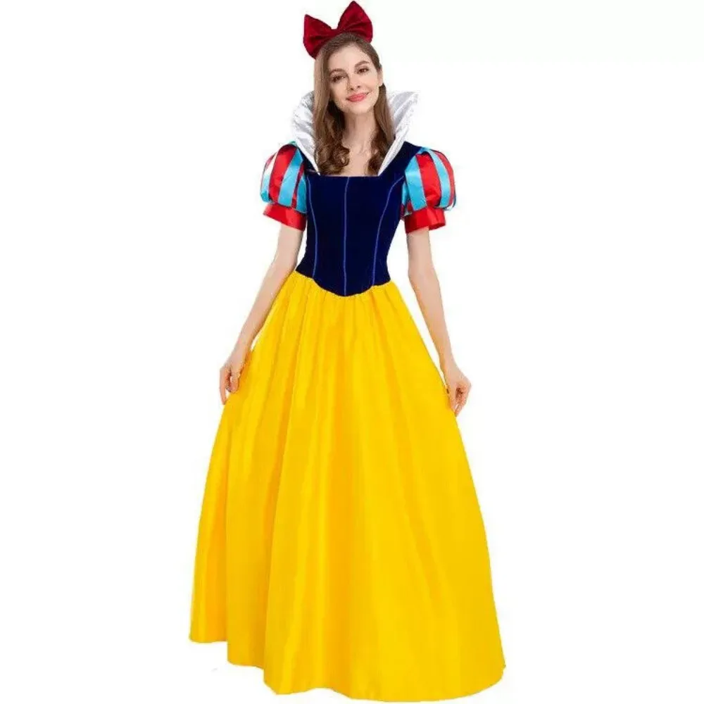 Potdemiel Disney Snow White Cosplay Costume Princess Dress with Cloak Halloween Role Play Outfit Stage Show Performance
Potdemiel Disney Snow White Cosplay Costume Princess Dress with Cloak Halloween Role Play Outfit Stage Show Performance