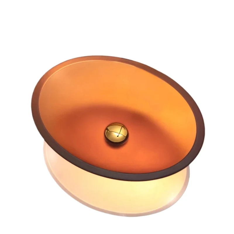 Bathroom Washbasin Light Luxury Orange Crystal Glass Sink Transparent Die-casting Countertop Basin Hotel Washroom Vessel Sink
Bathroom Washbasin Light Luxury Orange Crystal Glass Sink Transparent Die-casting Countertop Basin Hotel Washroom Vessel Sink