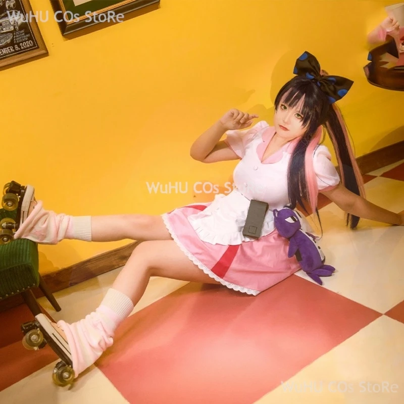 Midi Maid Dress Costume Anime Panty & Stocking with Garterbelt Younger Sister Anarchy Stocking Cosplay Woman Lolita Dress Outfit
Midi Maid Dress Costume Anime Panty & Stocking with Garterbelt Younger Sister Anarchy Stocking Cosplay Woman Lolita Dress Outfit