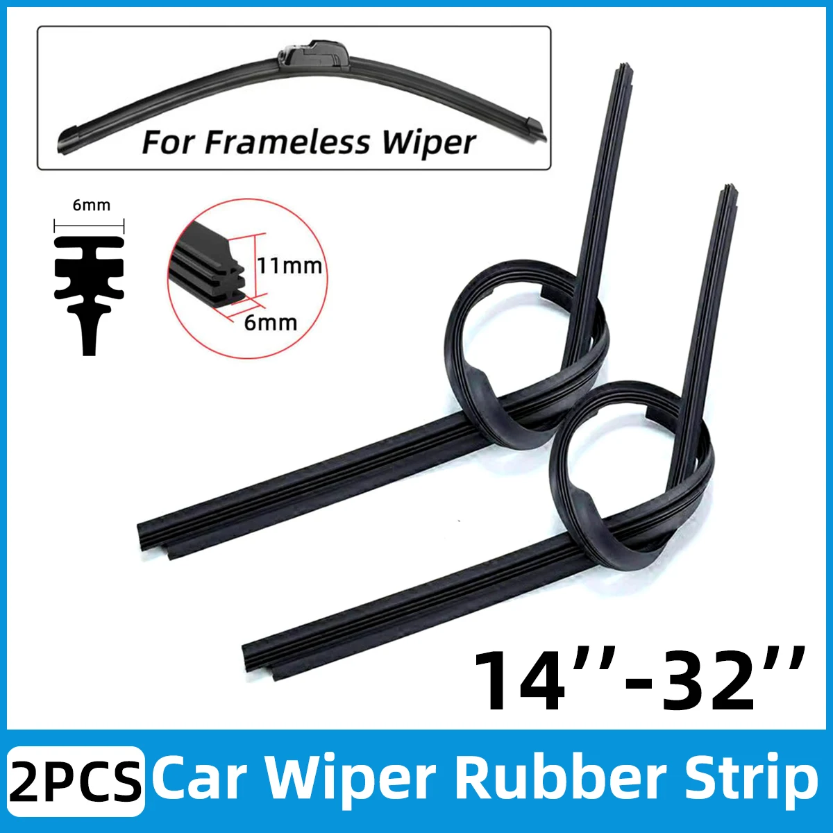 Car Wiper Rubber Strip Natural Rubber All-Weather High-Definition Silent Durable Car Windshield Wiper Blade Replacement Parts
Car Wiper Rubber Strip Natural Rubber All-Weather High-Definition Silent Durable Car Windshield Wiper Blade Replacement Parts