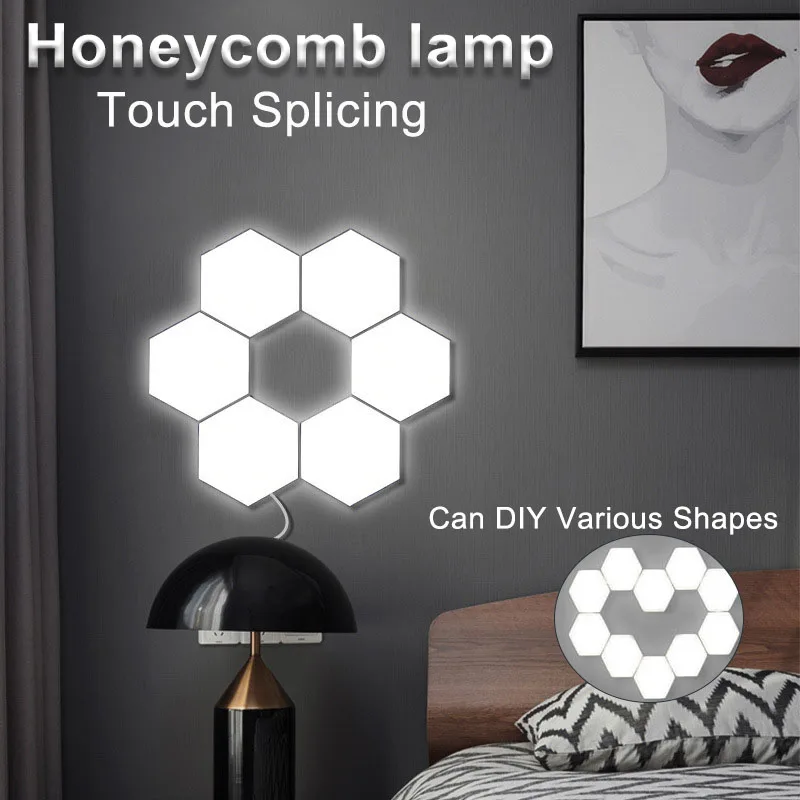 LED Quantum lamp Smart Touch LED Night Light Honeycomb Lamp DIY Wall Lights Touch Dimming Bedroom Home Decoration
LED Quantum lamp Smart Touch LED Night Light Honeycomb Lamp DIY Wall Lights Touch Dimming Bedroom Home Decoration