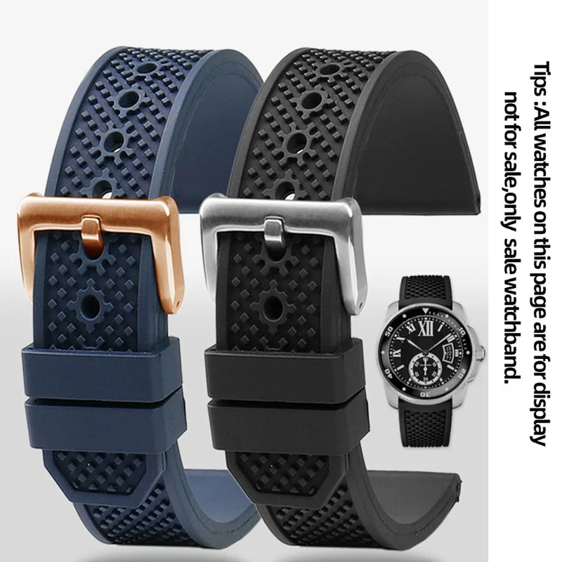 Fluororubber Watch Strap 23mm 24mm Compatible For Cartier Calibre London Tank W7100 Series Watchband Durable Rubber Watch Strap
Fluororubber Watch Strap 23mm 24mm Compatible For Cartier Calibre London Tank W7100 Series Watchband Durable Rubber Watch Strap
