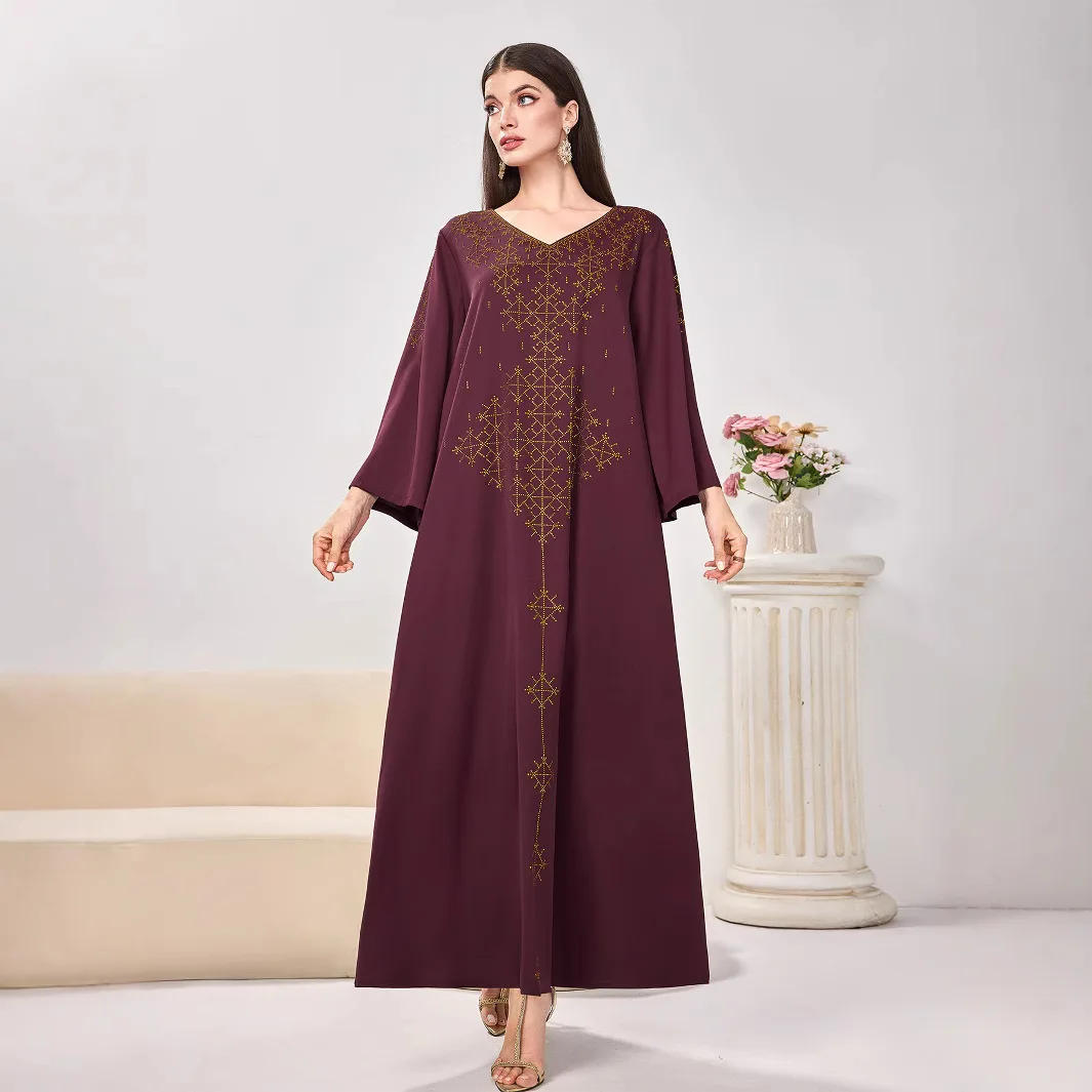 Middle East Diamonds Jalabiya Eid Abaya Dubai Kaftan Women Muslim Dress Turkey Robe Kebaya Caftan Marocain Femme Islam Clothing
Middle East Diamonds Jalabiya Eid Abaya Dubai Kaftan Women Muslim Dress Turkey Robe Kebaya Caftan Marocain Femme Islam Clothing