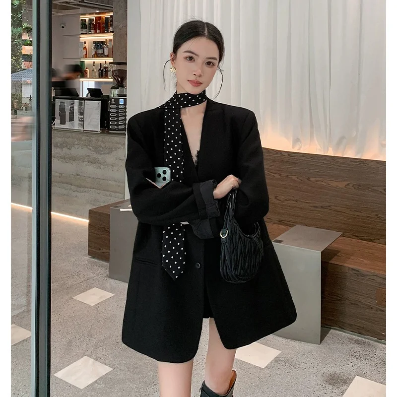 Весна 2026: Модный свободный пиджак больших размеров для женщин, корейский стиль, утолщенный полиэстер, повседневная одежда для взрослых, не требует глажки
Весна 2026: Модный свободный пиджак больших размеров для женщин, корейский стиль, утолщенный полиэстер, повседневная одежда для взрослых, не требует глажки