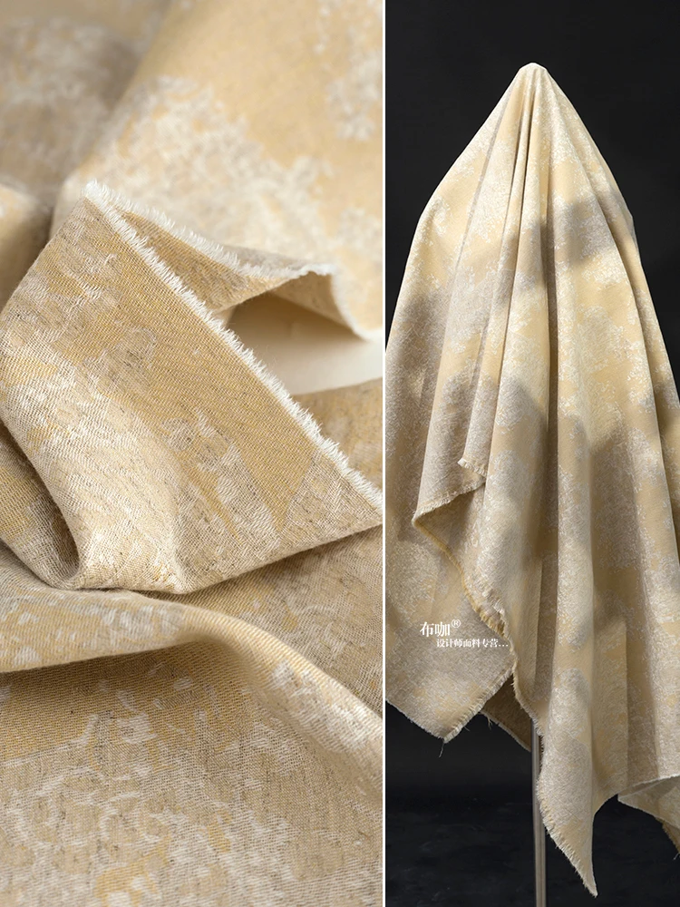 Beige Jacquard Fabric for Diy Sewing Outerwear Clothing Designer Fabrics By Meter Wholesale Cotton Linen Material Cloth
Beige Jacquard Fabric for Diy Sewing Outerwear Clothing Designer Fabrics By Meter Wholesale Cotton Linen Material Cloth
