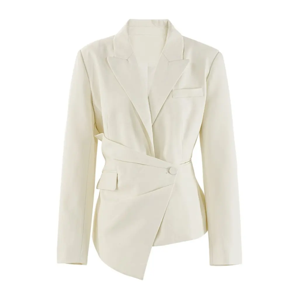 Women's Elegant Slim-fit Jacket French Heavy Industry Deconstruction Design Pleated Irregular Tailoring for Autumn New
Women's Elegant Slim-fit Jacket French Heavy Industry Deconstruction Design Pleated Irregular Tailoring for Autumn New