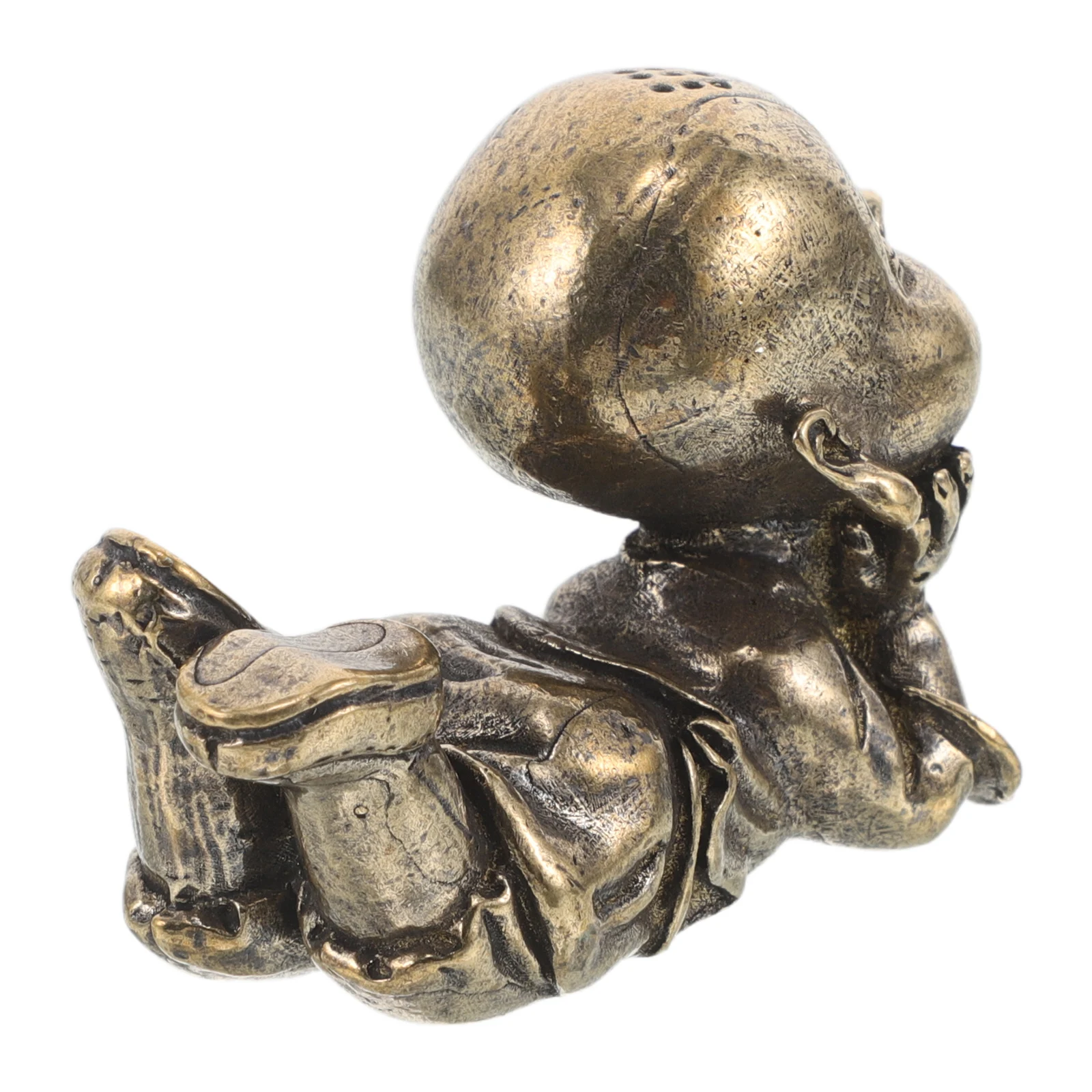 Brass Monk Ornaments Buddha Sculpture Desk Mini Statue for Dashboard Living Room Office Figurines
Brass Monk Ornaments Buddha Sculpture Desk Mini Statue for Dashboard Living Room Office Figurines