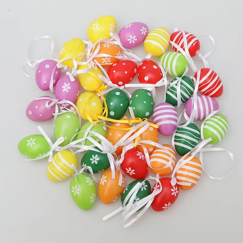 12Pcs Easter Egg Pattern Egg Party Home Wedding Decoration Can Hang Colored Imitation Plastic Eggs Party Decoration
12Pcs Easter Egg Pattern Egg Party Home Wedding Decoration Can Hang Colored Imitation Plastic Eggs Party Decoration