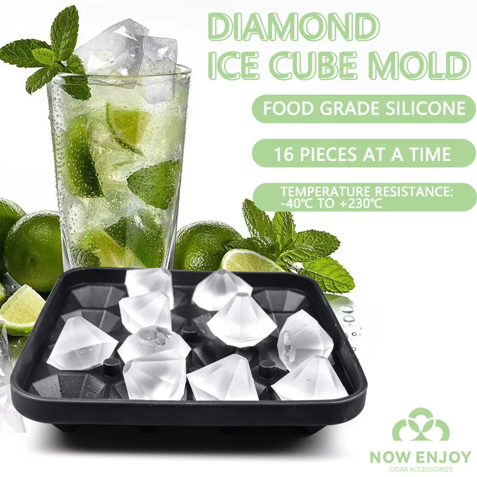 NOW ENJOYTray Easy to Take Out Suitable for Whiskey Party Supplies Silicone Diamond Shaped Ice Mold Reusable Ice Cube Mold
NOW ENJOYTray Easy to Take Out Suitable for Whiskey Party Supplies Silicone Diamond Shaped Ice Mold Reusable Ice Cube Mold