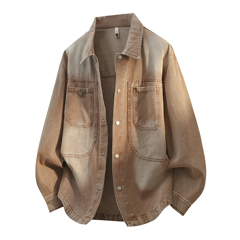 Men Retro American Distressed Denim Jacket Youth Lapel Cardigan Casual Workwear Jacket Loose Plussize Denim Jacket Spring Autumn
Men Retro American Distressed Denim Jacket Youth Lapel Cardigan Casual Workwear Jacket Loose Plussize Denim Jacket Spring Autumn