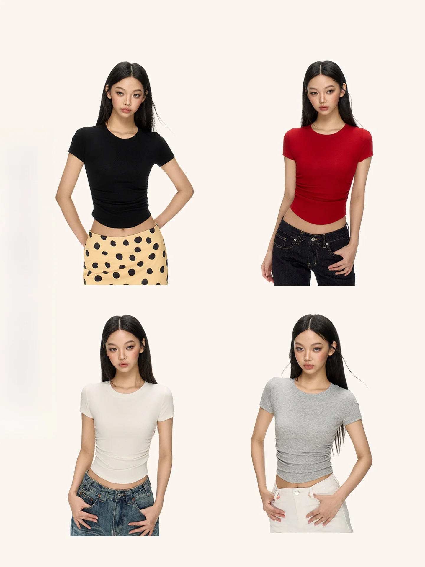 Nova B High Elasticity Korean Women's Tee Short Sleeve round Neck Casual Fit Summer T-Shirt Multiple Colors Ladies Fashion
Nova B High Elasticity Korean Women's Tee Short Sleeve round Neck Casual Fit Summer T-Shirt Multiple Colors Ladies Fashion