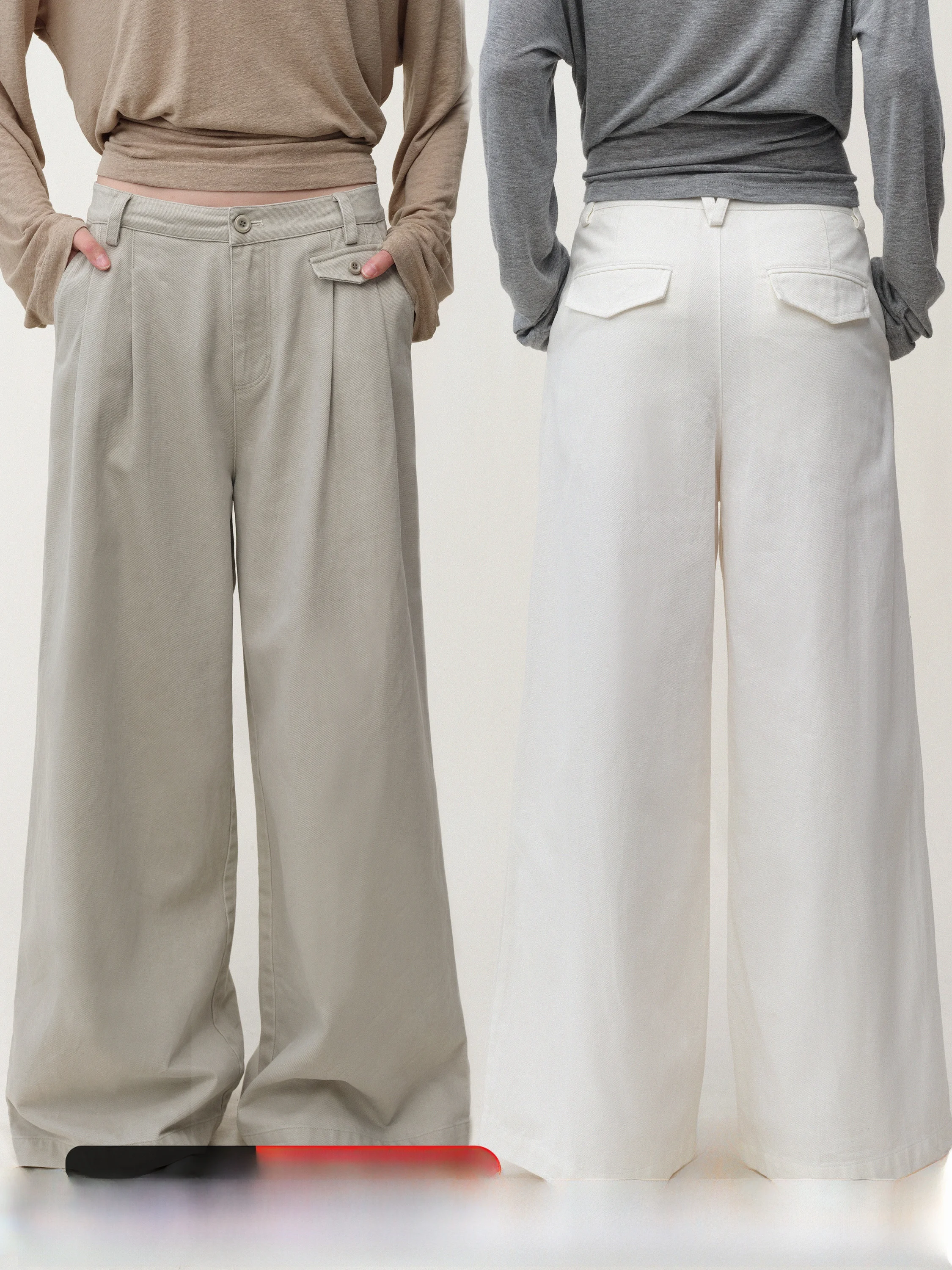 Low Waist Wide Leg Casual Pants SMIIILE Lu Life Feeling Waed Drapey ey White Casual Comfortable Loose Fit Trousers
Low Waist Wide Leg Casual Pants SMIIILE Lu Life Feeling Waed Drapey ey White Casual Comfortable Loose Fit Trousers