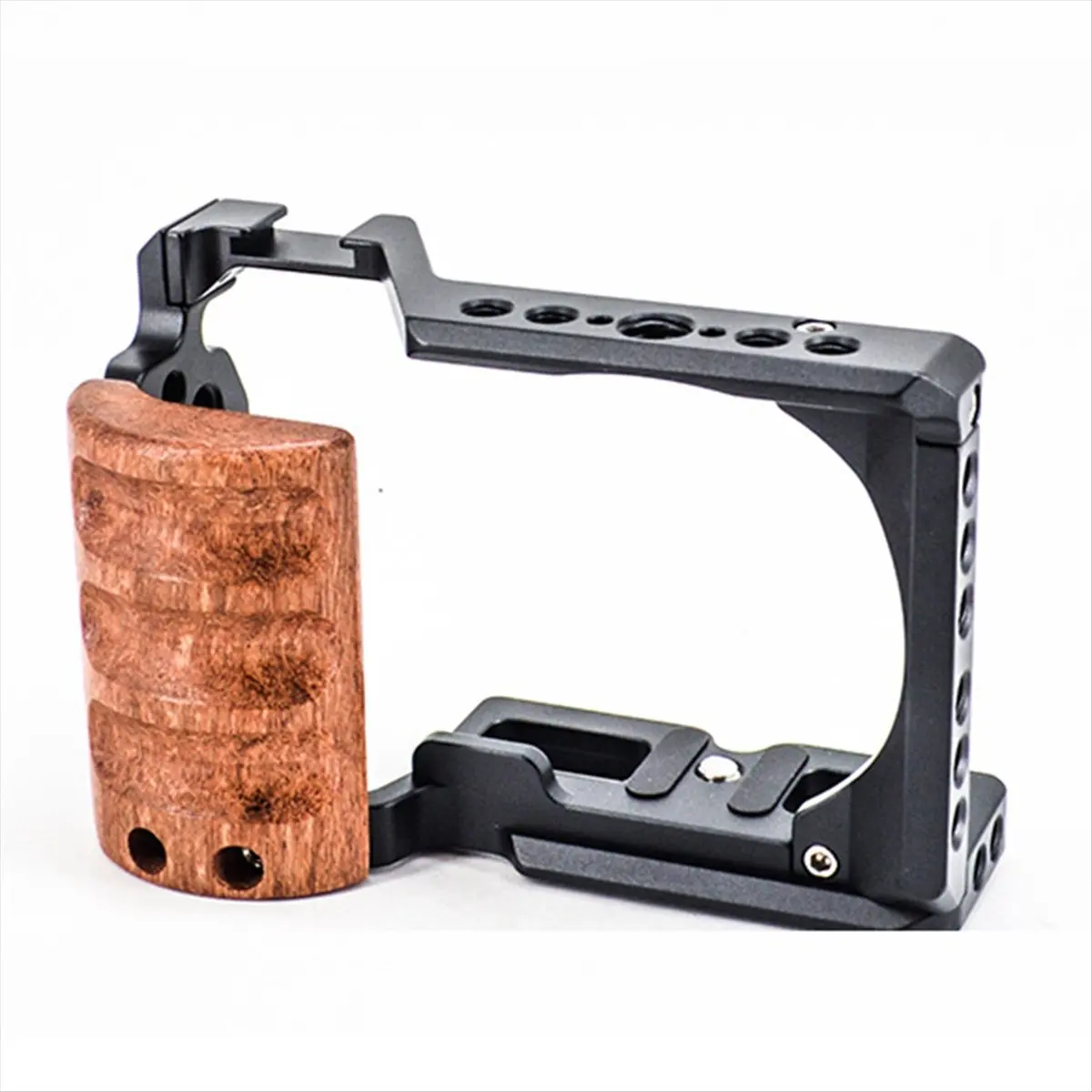 DT124 Mon.For ZV-E10 Camera Cage with Wooden Handle Cold Shoe Mics/Light Extension Video Cage for Vlogging and Filmmaking
DT124 Mon.For ZV-E10 Camera Cage with Wooden Handle Cold Shoe Mics/Light Extension Video Cage for Vlogging and Filmmaking