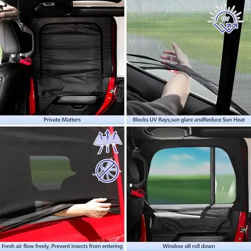 Mesh Rear Side Window Sunshade For Jeep JK JL Gladiator JT – Privacy Cover With UV Protection And Ventilation
Mesh Rear Side Window Sunshade For Jeep JK JL Gladiator JT – Privacy Cover With UV Protection And Ventilation