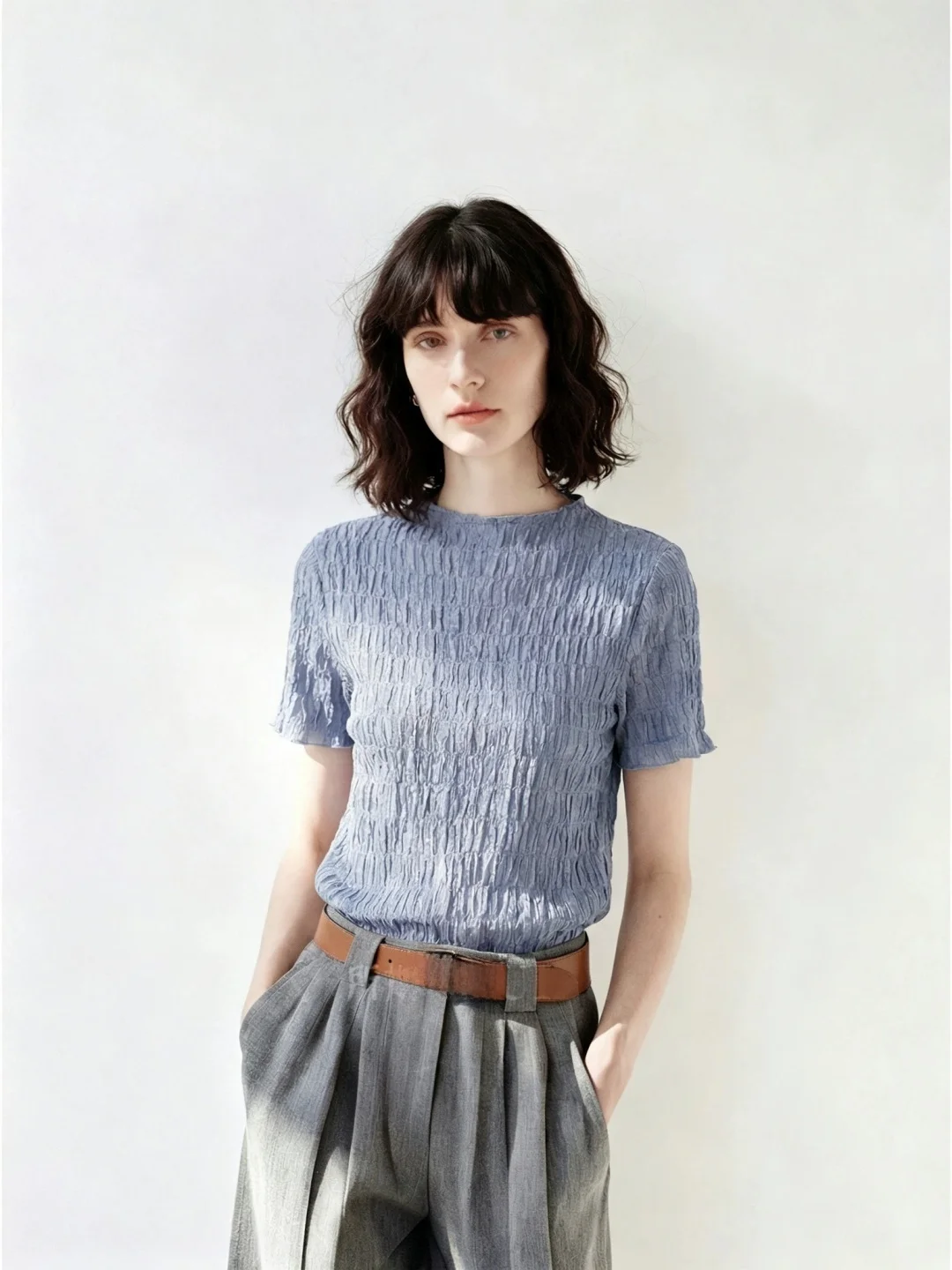 Slimming Short Sleeve T-Shirt Women's Summer 2026 Simple Versatile Texture Korean Style Commute Top Comfortable Straight Cut
Slimming Short Sleeve T-Shirt Women's Summer 2026 Simple Versatile Texture Korean Style Commute Top Comfortable Straight Cut