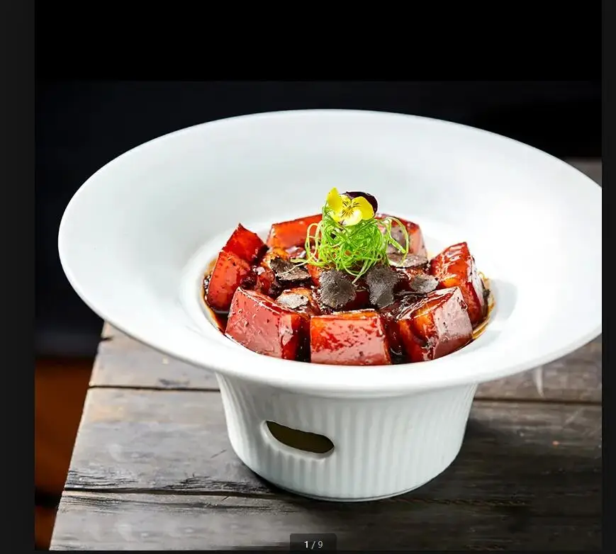 Round Pure White Ceramic Plate Soup Plates Furnace Heating and Holding Dinner Fruit Salad Bowl Dessert Dish
Round Pure White Ceramic Plate Soup Plates Furnace Heating and Holding Dinner Fruit Salad Bowl Dessert Dish