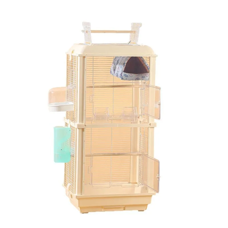 Parrot bird cage, double-layer large space ornamental cage
Parrot bird cage, double-layer large space ornamental cage