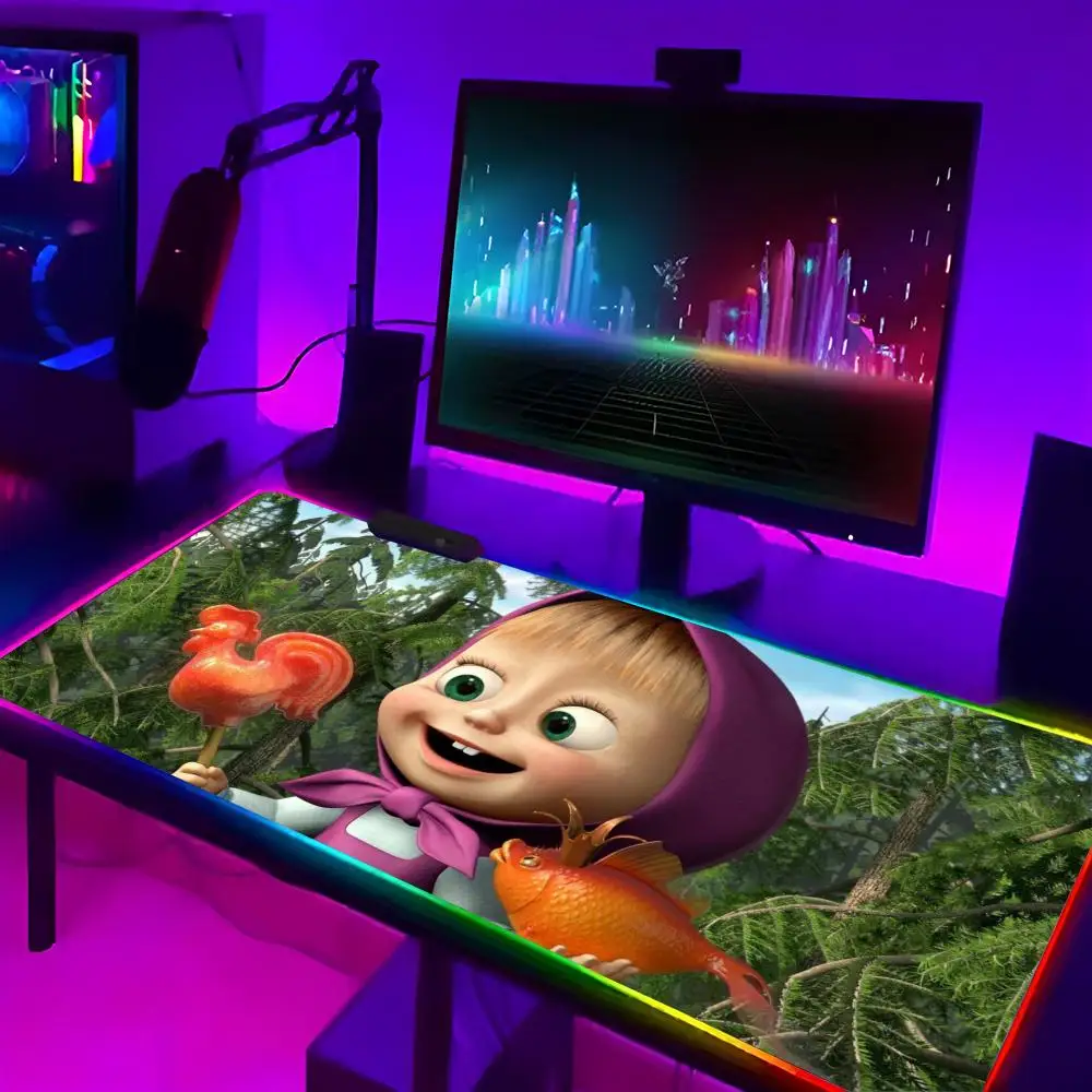 M-Masha And B-Bears Mouse Pad Laptop Mat Gaming RGB Anime Mousepad Backlit Gamer Girl Cartoon Table Pads Deskpad
M-Masha And B-Bears Mouse Pad Laptop Mat Gaming RGB Anime Mousepad Backlit Gamer Girl Cartoon Table Pads Deskpad