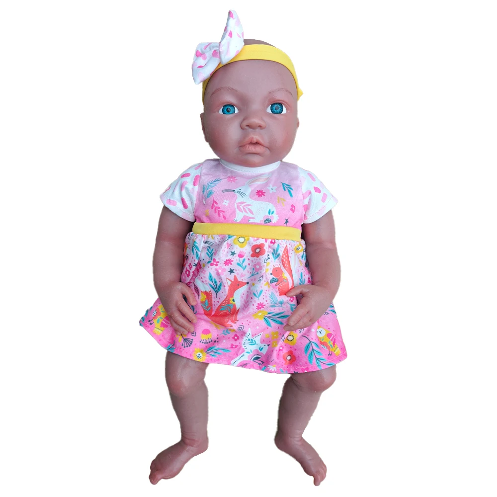 18 дюймов, 2,7 кг, темная кожа, Reborn Baby, темная кожа, африканская кукла для маленьких девочек, игрушки, 100% силикон всего тела, сделай сам, ручная работа, подарок на день рождения, Рождество
18 дюймов, 2,7 кг, темная кожа, Reborn Baby, темная кожа, африканская кукла для маленьких девочек, игрушки, 100% силикон всего тела, сделай сам, ручная работа, подарок на день рождения, Рождество
