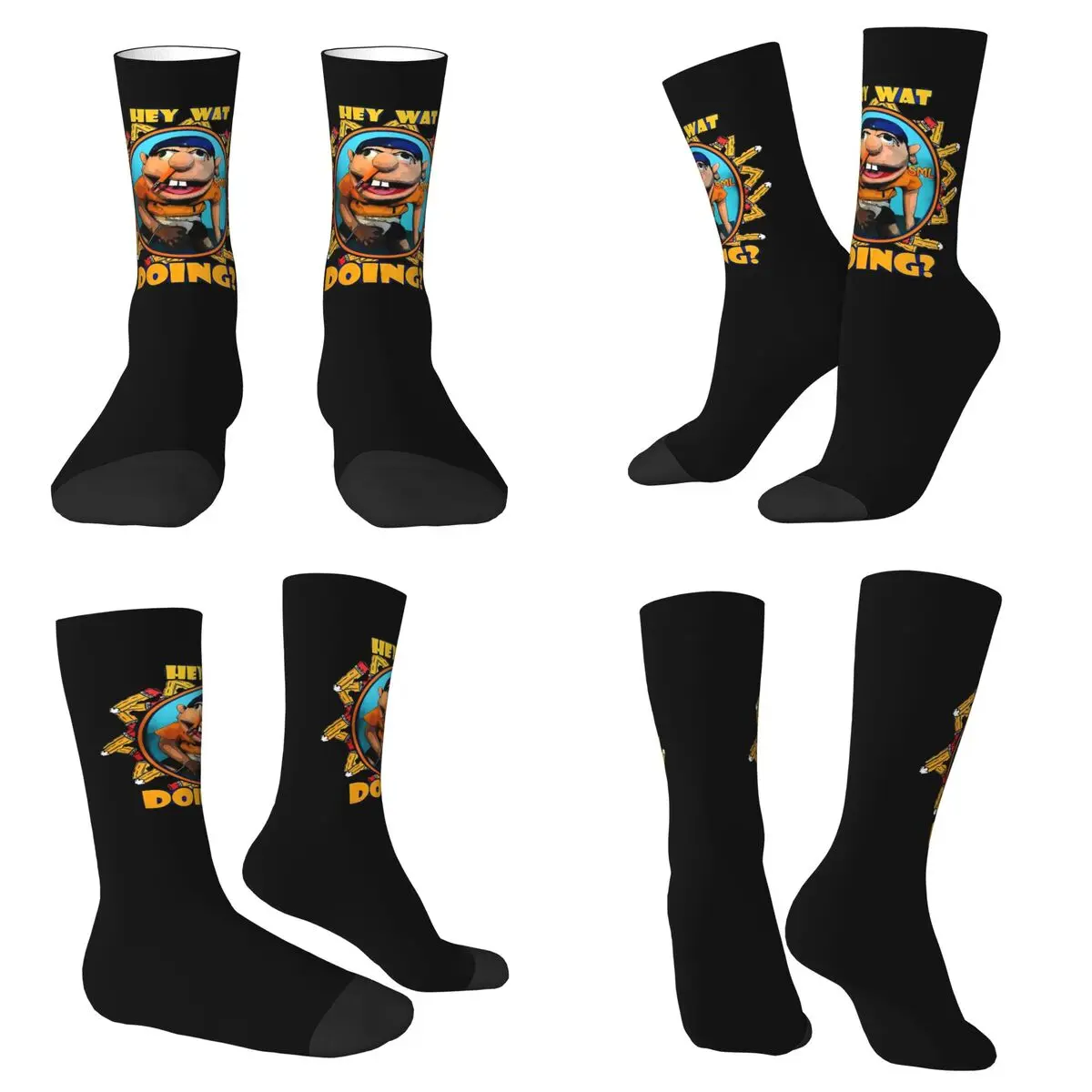 Носки Jeffy The Puppet Hey Wat Doing Socks Harajuku, супермягкие носки на все сезоны для мужчин и женщин, подарки на День святого Валентина
Носки Jeffy The Puppet Hey Wat Doing Socks Harajuku, супермягкие носки на все сезоны для мужчин и женщин, подарки на День святого Валентина