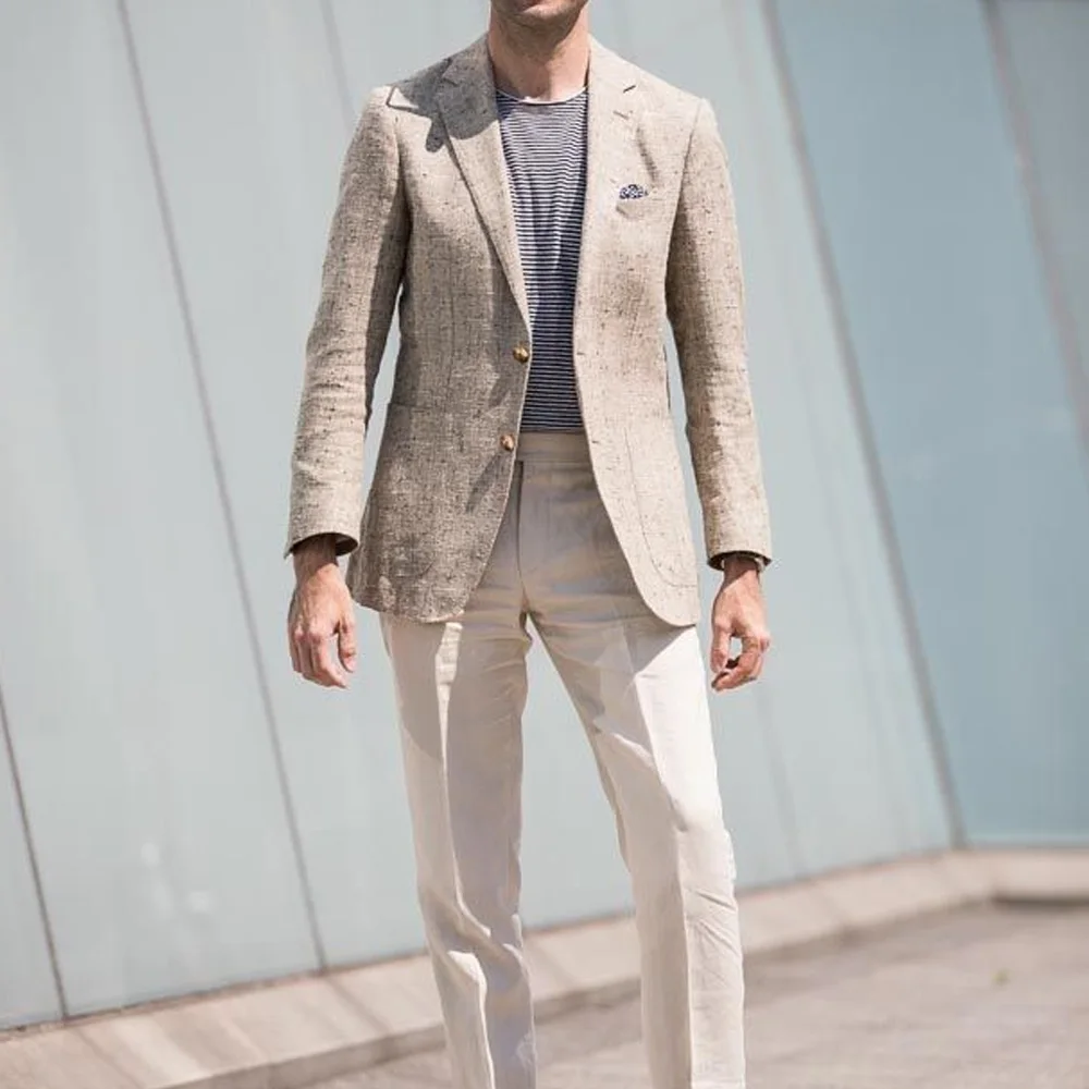 Lightweight Suit Jackets for Man Jackets High Quality Linen Solid Color Business Urban Blazers Casual Men's Jacket Notch Lapel
Lightweight Suit Jackets for Man Jackets High Quality Linen Solid Color Business Urban Blazers Casual Men's Jacket Notch Lapel