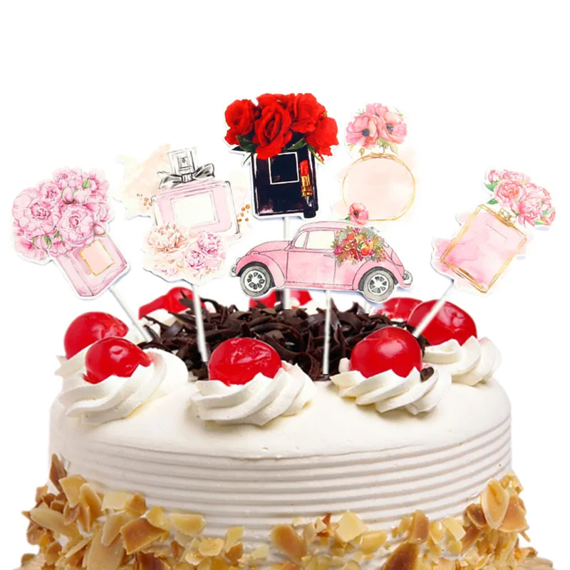New perfume car lady girl Cake Topper Lipstick bag cosmetics birthday party cupcake toppers happy birthday dessert Cake decor
New perfume car lady girl Cake Topper Lipstick bag cosmetics birthday party cupcake toppers happy birthday dessert Cake decor